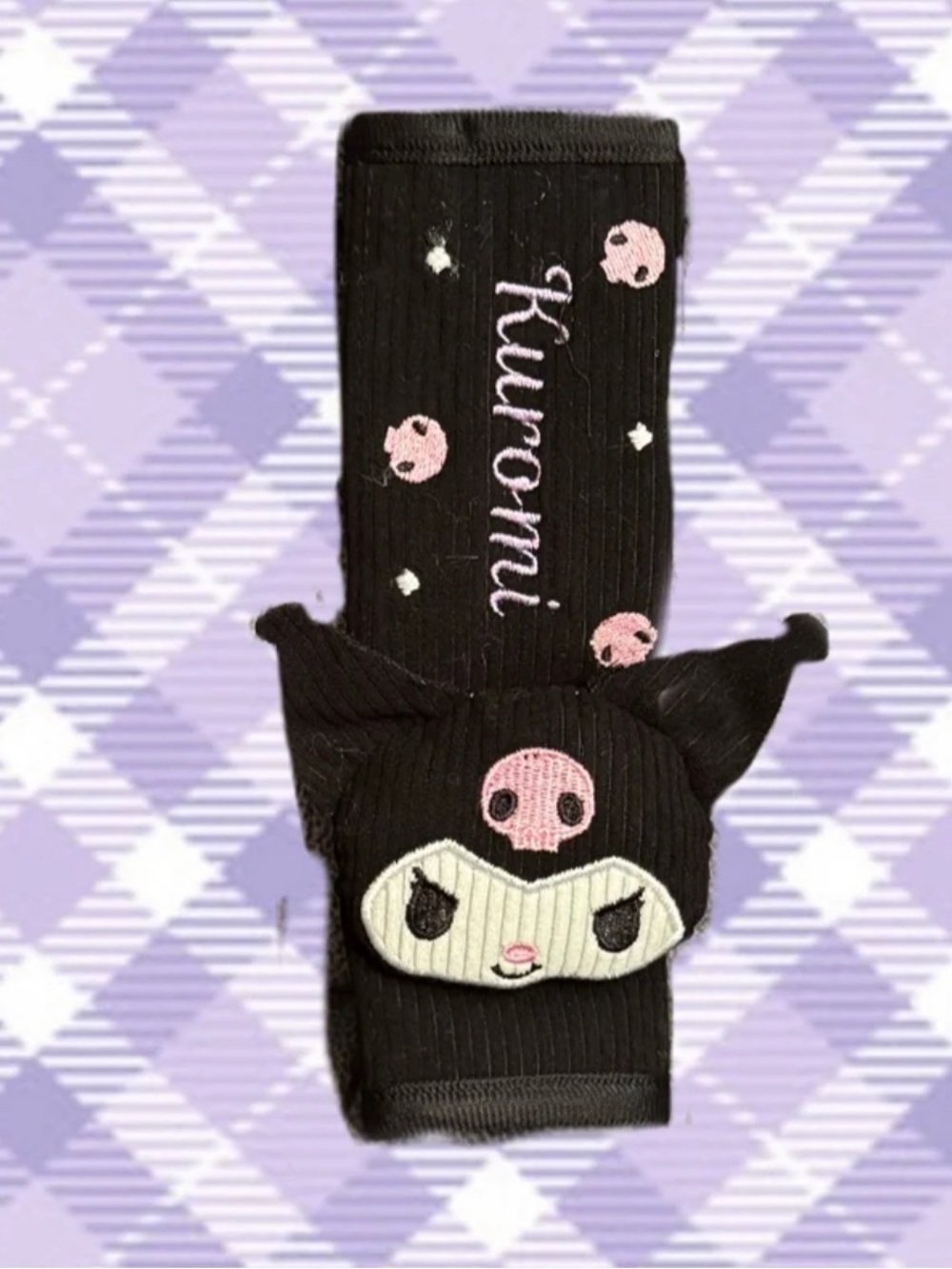 3D Kuromi Seatbelt Cover
